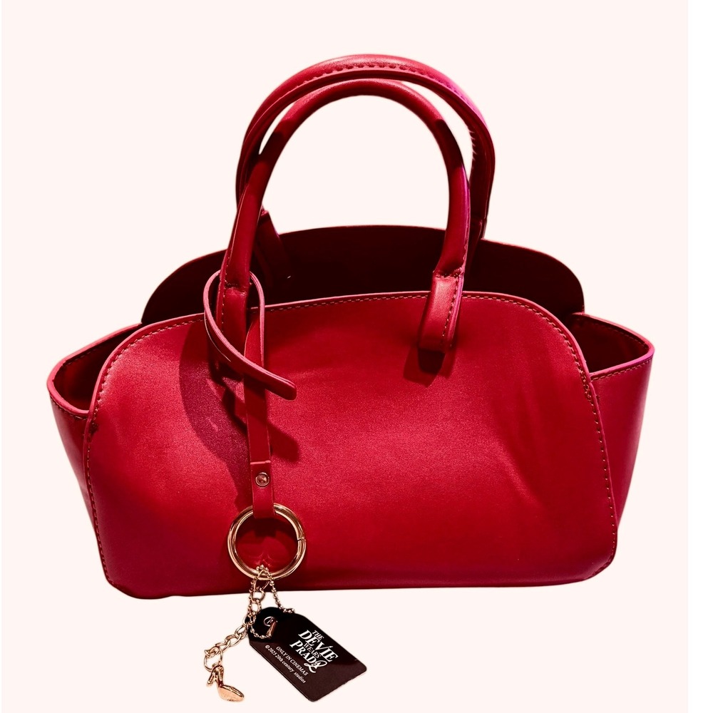 The Devil Wears Prada 2 Red Satchel Handbag Stiletto Heel Charm Movie Promo Tote